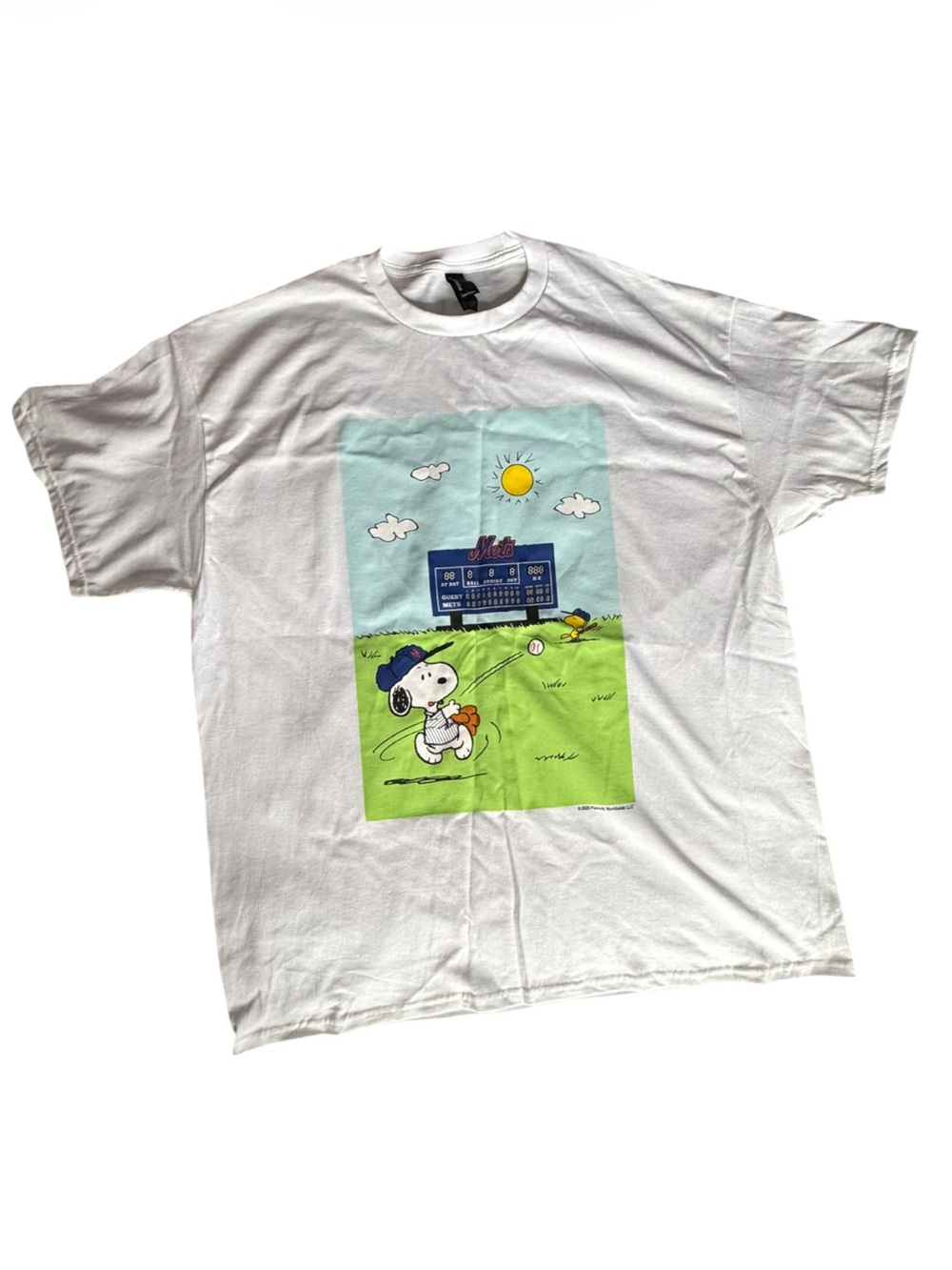 New York Mets CitiField SGA August 29, 2026 Snoopy and Woodstock T-shirt Size Xl